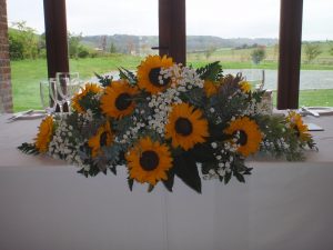 Sunflower Top Table Decoration
