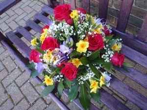 Daffodil And Rose Posy