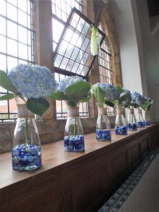 Hydrangeas In Vases